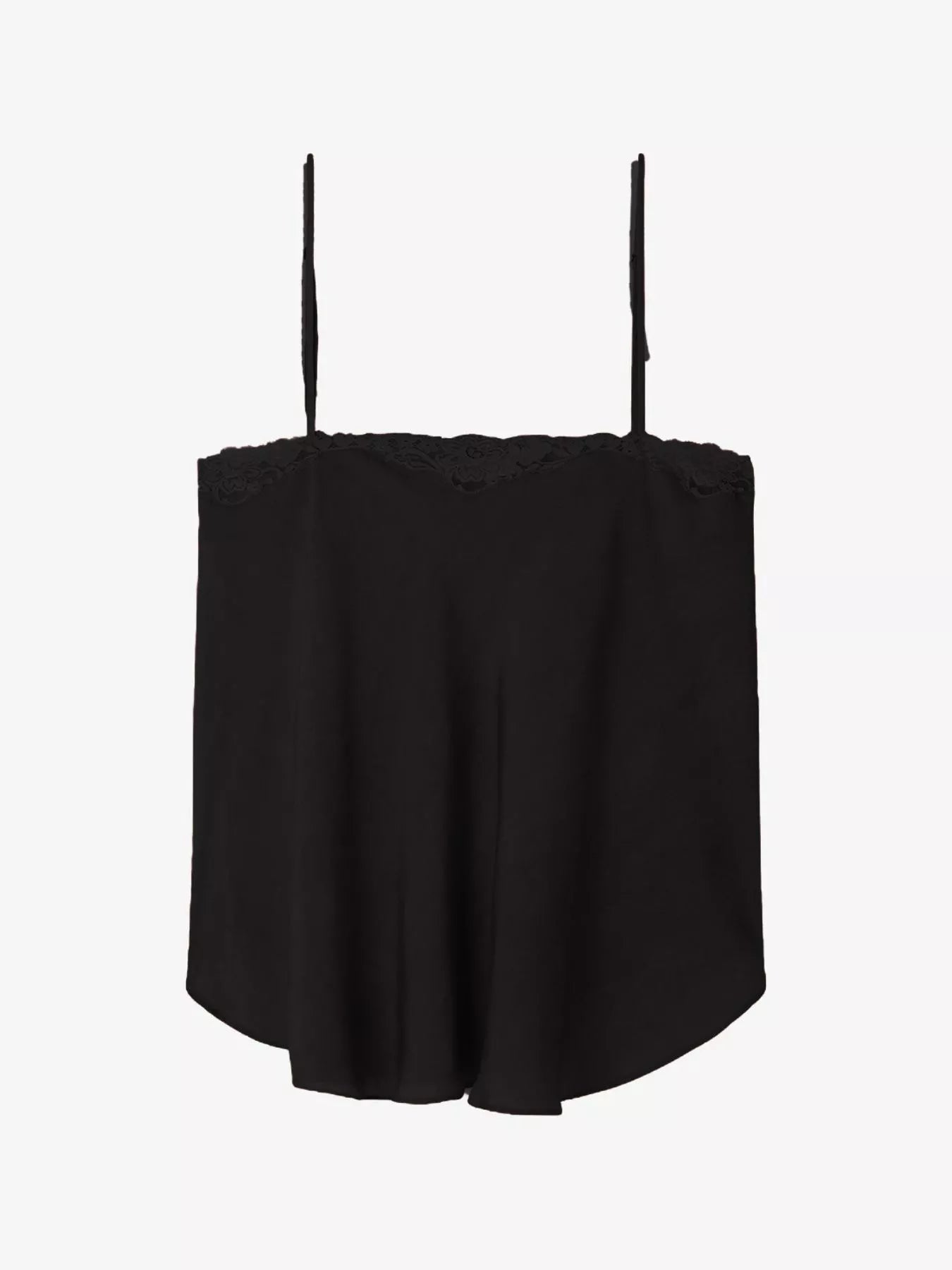 Lace Trim Flowy Cami Top - StyleLure