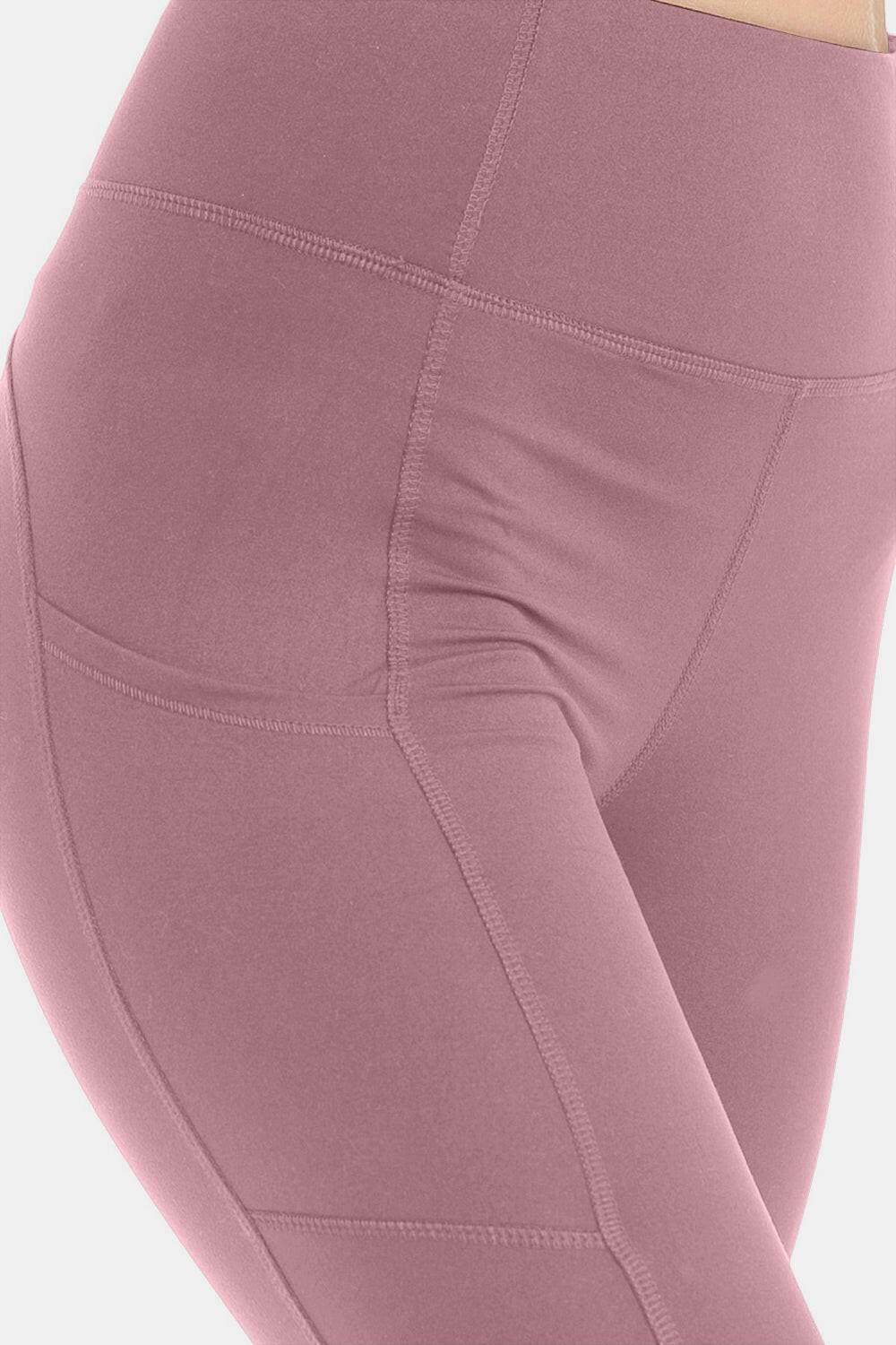 Leggings Depot Wide Waistband High Waist Leggings - StyleLure