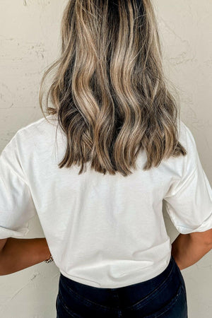 Lightening NASHVILLE Sequin Round Neck T-Shirt - StyleLure