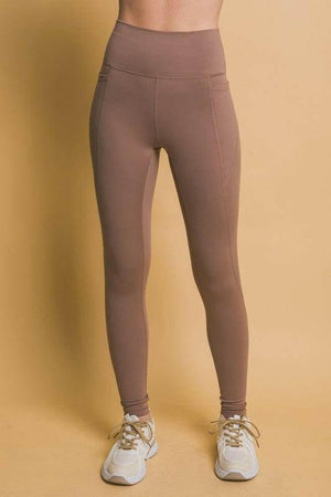 Love Tree High Waist Leggings with Side Pockets - StyleLure