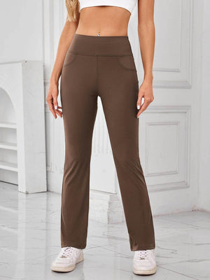Lovelet High Waist Active Pants with Pockets - StyleLure