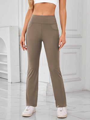 Lovelet High Waist Active Pants with Pockets - StyleLure