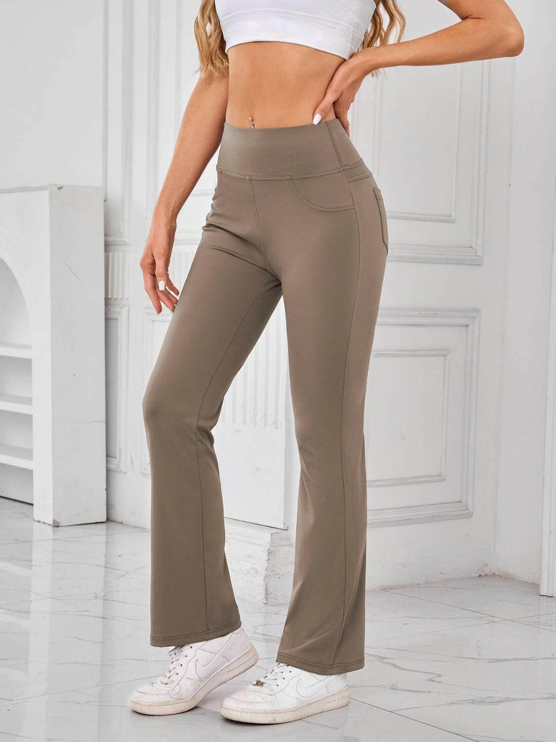 Lovelet High Waist Active Pants with Pockets - StyleLure
