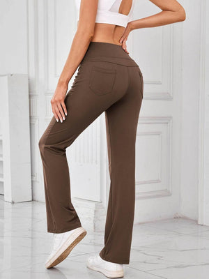 Lovelet High Waist Active Pants with Pockets - StyleLure