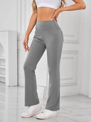 Lovelet High Waist Active Pants with Pockets - StyleLure