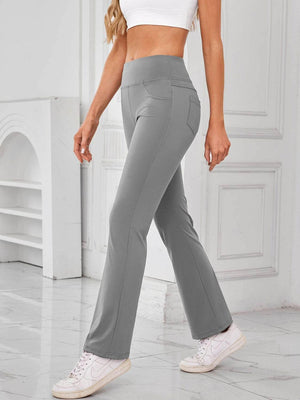 Lovelet High Waist Active Pants with Pockets - StyleLure