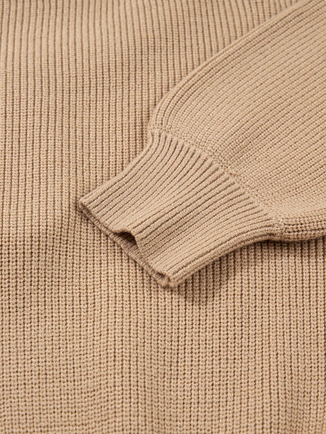 Pearl Embellished Keyhole Ribbed Sweater Dress - StyleLure