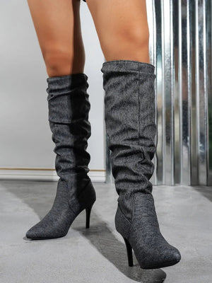 Point Toe Stiletto Boots - StyleLure