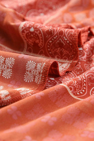 Printed Drawstring Midi Skirt - StyleLure