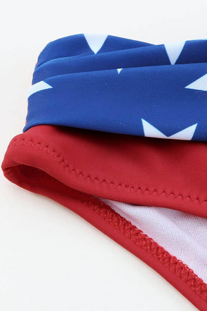 Printed Ruched Bikini Set - StyleLure