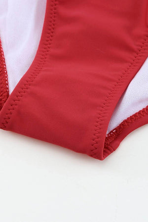 Printed Ruched Bikini Set - StyleLure