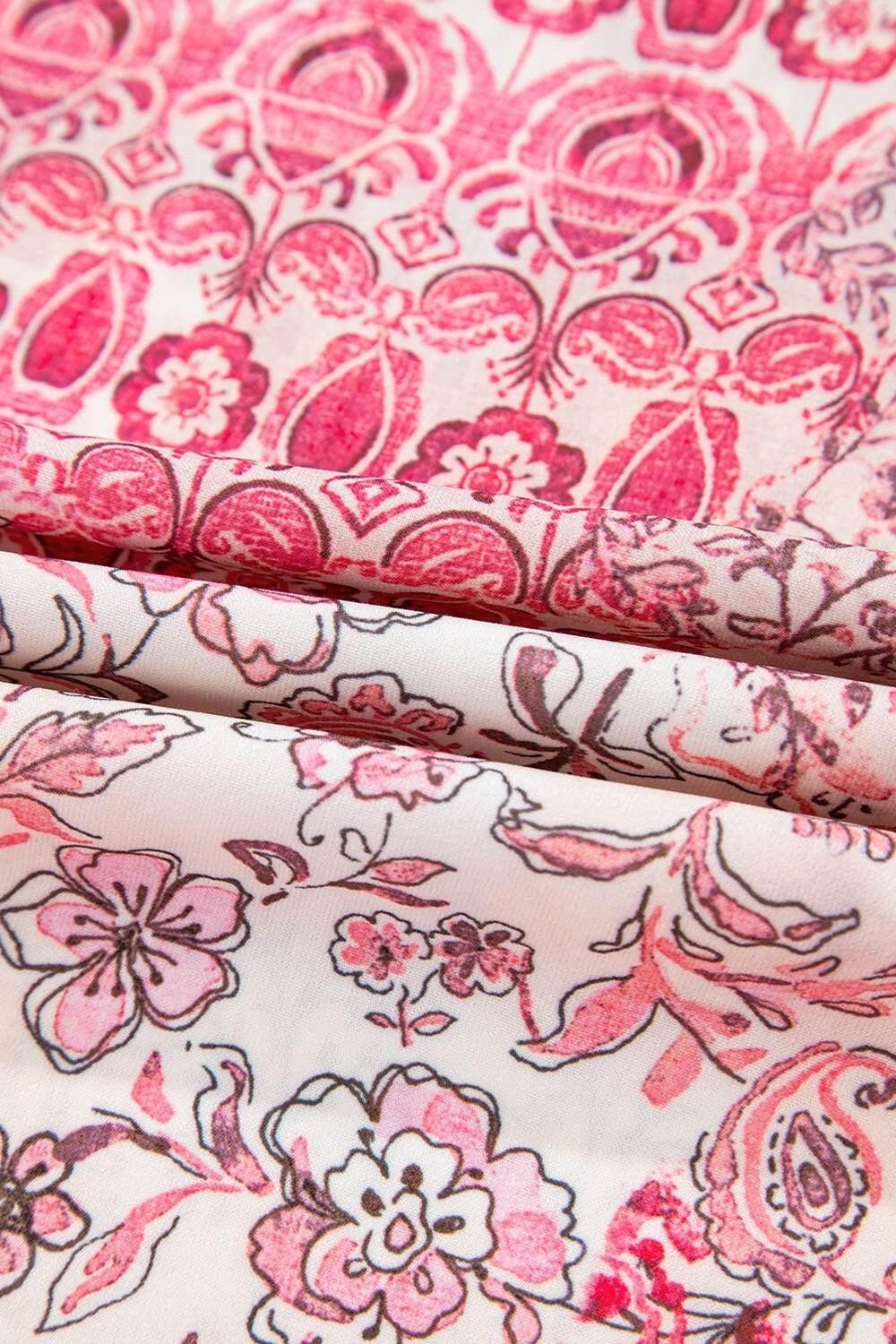 Printed Tassel Drawstring High Waist Maxi Skirt - StyleLure