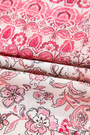 Printed Tassel Drawstring High Waist Maxi Skirt - StyleLure