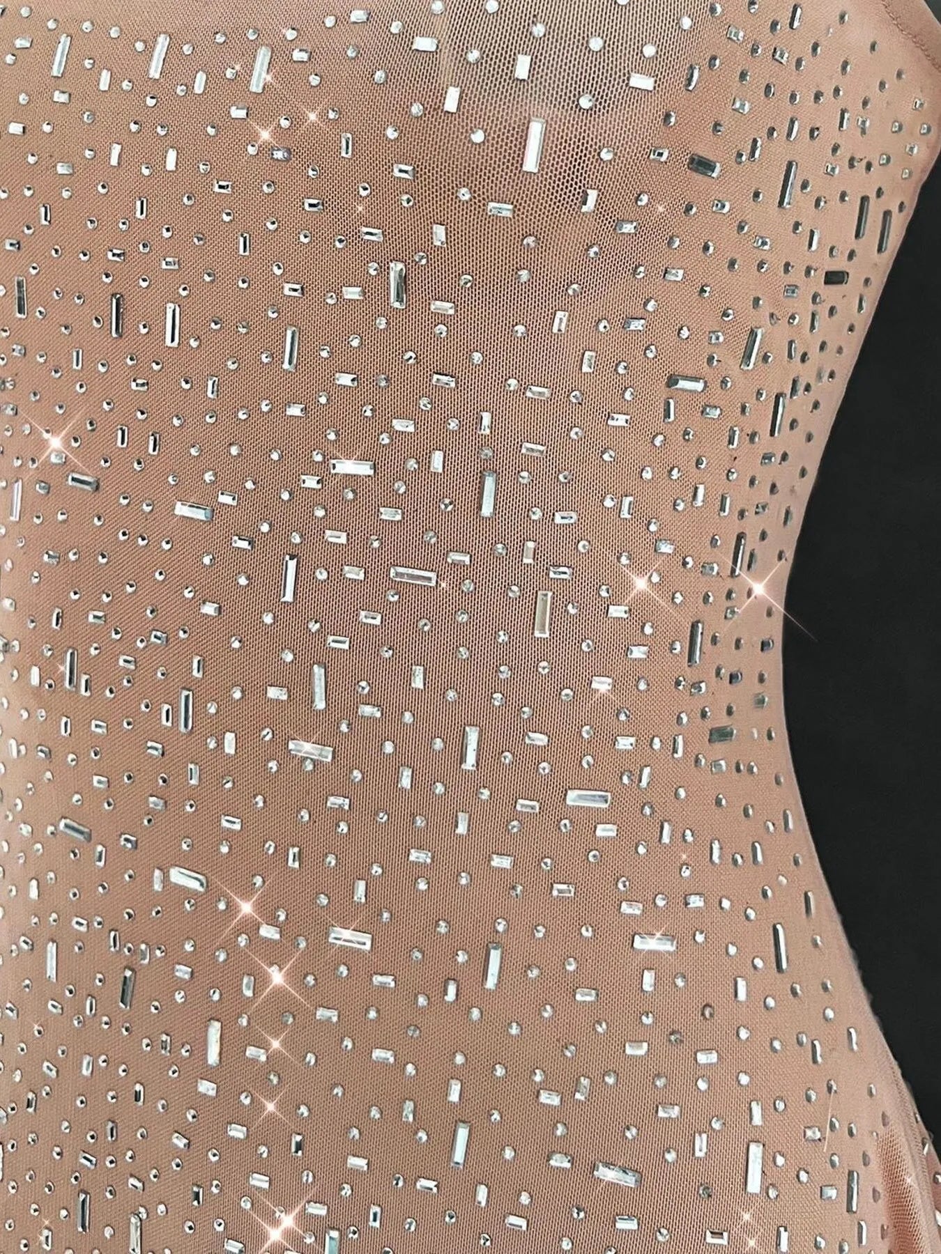 Rhinestone Decor Mini Cami Dress - StyleLure