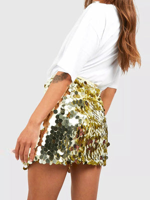 Sequin Mini Skirt - StyleLure