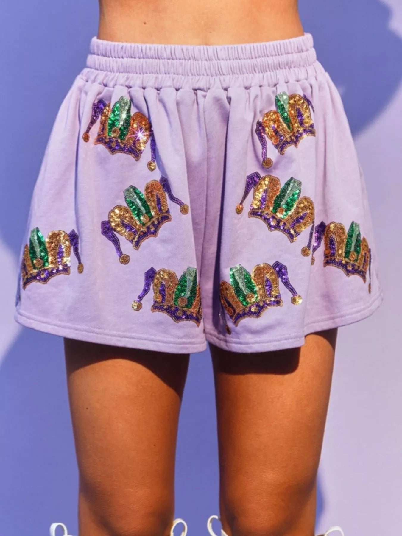 Sequin Round Neck Top and Shorts Set - StyleLure