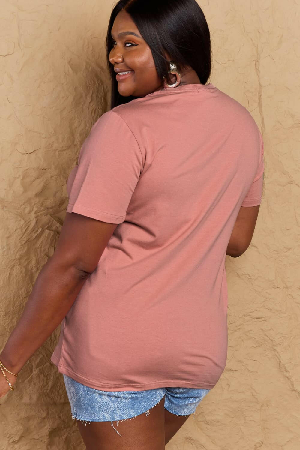 Simply Love Full Size MOM LIFE Graphic Cotton T-Shirt - StyleLure