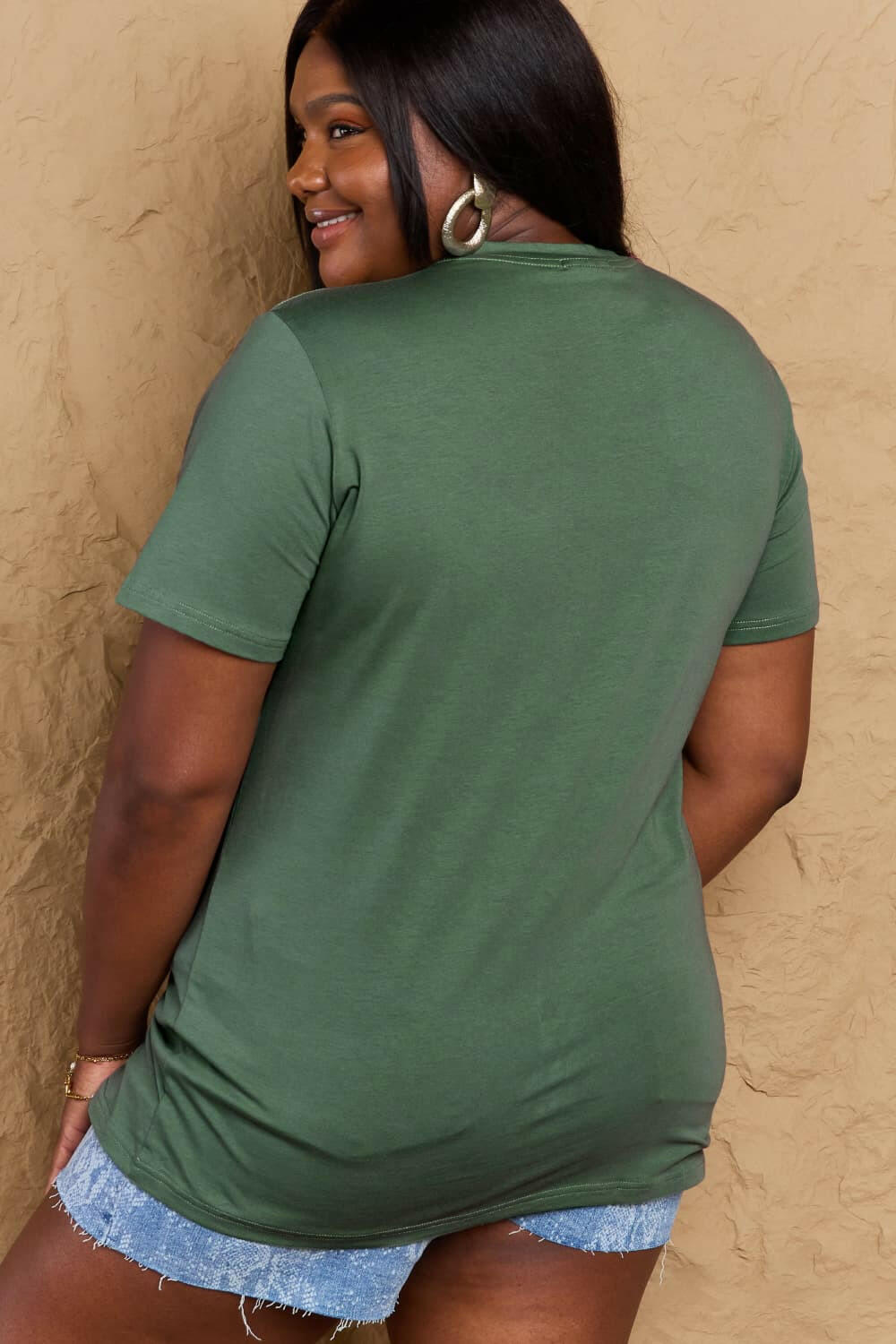 Simply Love Full Size MOM LIFE Graphic Cotton T-Shirt - StyleLure