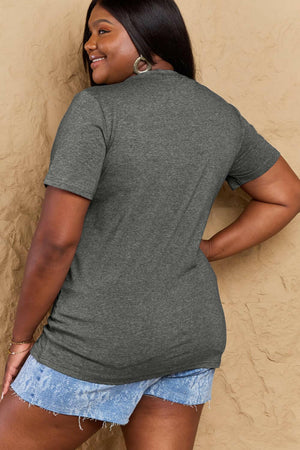 Simply Love Full Size MOM LIFE Graphic Cotton T-Shirt - StyleLure