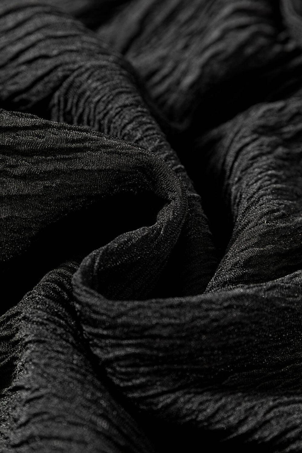 Textured Drawstring Straight Pants - StyleLure