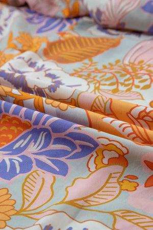 Tied Printed Grecian Sleeveless Maxi Dress - StyleLure