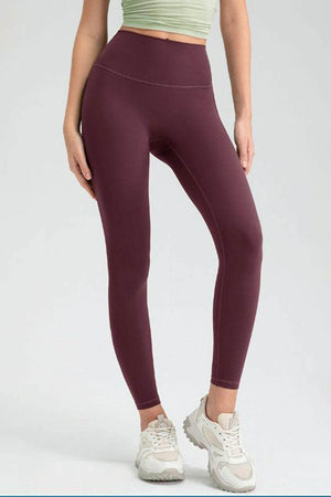 Wide Waistband High Waist Sport Leggings - StyleLure