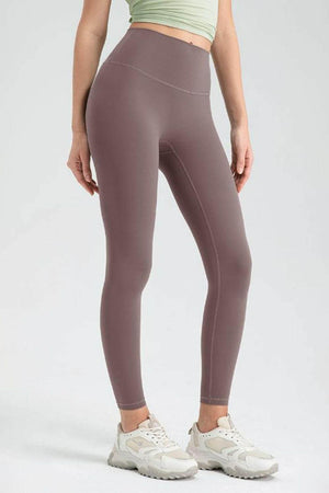 Wide Waistband High Waist Sport Leggings - StyleLure