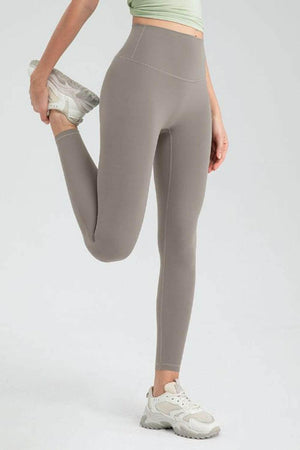 Wide Waistband High Waist Sport Leggings - StyleLure