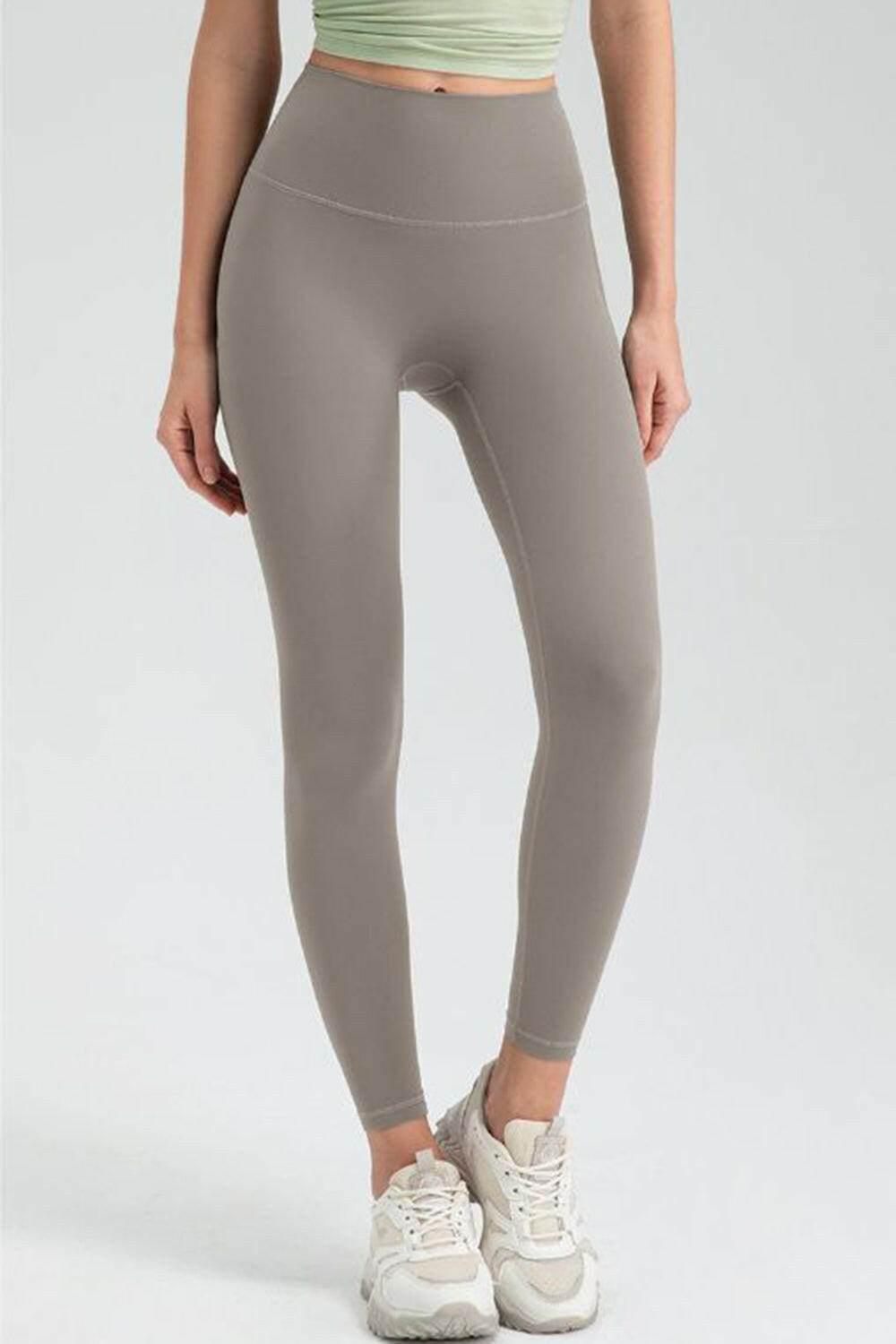 Wide Waistband High Waist Sport Leggings - StyleLure