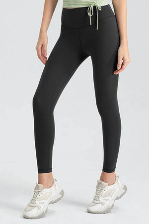 Wide Waistband Slim Fit Active Leggings - StyleLure