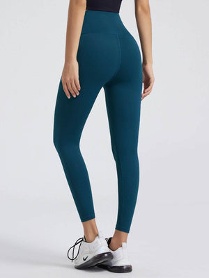 Wide Waistband Sports Leggings - StyleLure