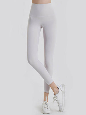 Wide Waistband Sports Leggings - StyleLure